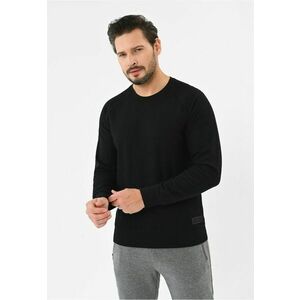 Bluza de trening din bumbac cu textura - B-Lion - negru - Negru imagine