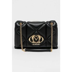 Geanta crossbody de piele ecologica cu lant - Negru imagine