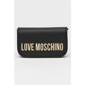 Geanta crossbody de piele ecologica cu clapa - Negru imagine
