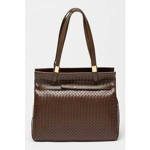Geanta shopper din piele ecologica cu aspect texturat Bergamotto - Maro pamantiu imagine