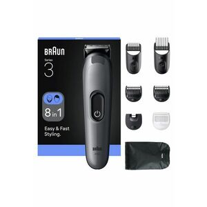 Aparat de tuns multifunctional All-in-One Seria 3 - 8-in-1 - Argintiu imagine