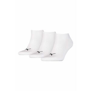 Set de sosete unisex - scurte - din amestec de bumbac - 3 perechi - Alb/Negru imagine