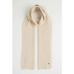 Fular striat din bumbac si casmir - Maro camel imagine