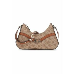 Geanta de piele ecologica cu monograma si maner - Maro camel imagine