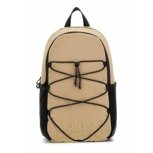 Rucsac din piele ecologica cu logo - Negru/Maro camel imagine