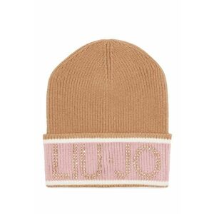 Caciula elastica cu logo - Maro camel imagine
