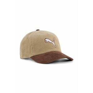Sapca striata cu design colorblock - Maro/Maro camel imagine