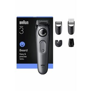Aparat de tuns barba Beard Trimmer Seria 3 - Argintiu imagine