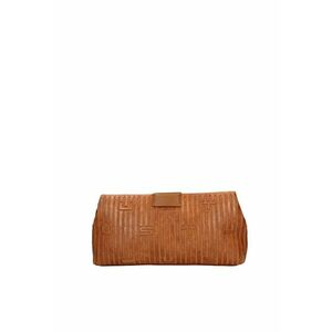 eanta crossbody cu bareta lant - Maro camel imagine