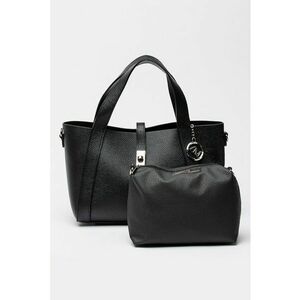 Geanta shopper din piele - Negru imagine