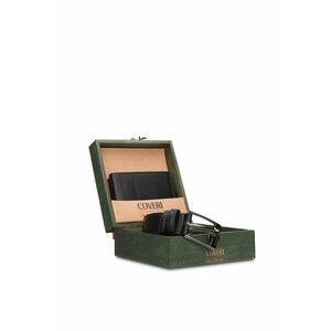 Set de portofel de piele si curea Erevan Pro - 2 piese - Negru imagine