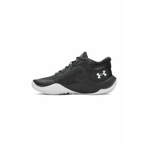 Pantofi mid-cut Jet '25 cu detaliu logo pentru baschet - Alb/Negru/Gri antracit imagine