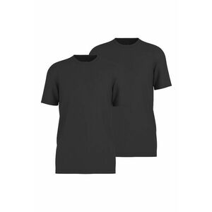 Set de tricouri cu model uni - 2 piese - Negru imagine