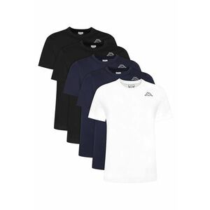 Set tricouri barbatesti alb - negru - bleumarin - bumbac imagine