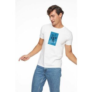 Tricou cu imprimeu cu maimute - Alb imagine