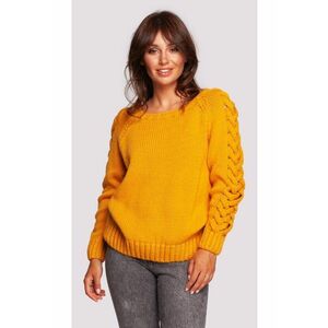 Pulover BK090 - oversize - cu maneci - Miere imagine