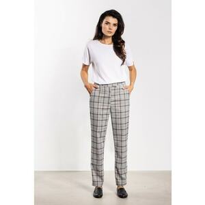 Pantaloni dama - model carouri - gri - poliester/elastan imagine