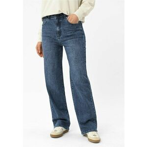 Blugi elastici dama Bootcut Straight - D-Freya - albastru - Albastru imagine
