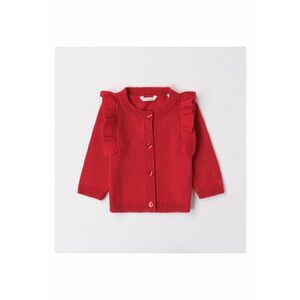 Cardigan cu volane pentru bebe fetite - 3.7713 - Rosu - Rosu imagine