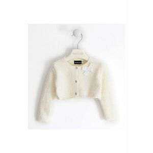 Cardigan pufos pentru fetite - 0.5243 - Alb imagine