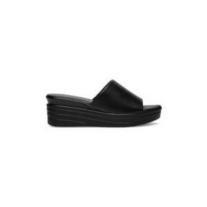 Slapi dama - 590559 - Piele naturala - Negru - Negru imagine
