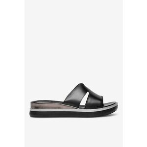 Papuci dama 5905588573548 - Piele naturala - Negru - Negru imagine