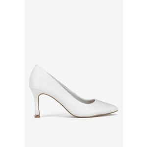 Pantofi dama 5903698022802 - Piele naturala - Alb - Alb imagine