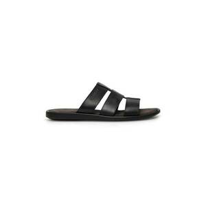 Slapi barbati - 590559 - Piele naturala - Negru - Negru imagine