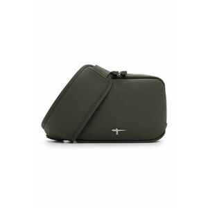 Geanta crossbody de piele ecologica cu logo discret - Verde sparanghel imagine