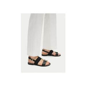 Sandale dama piele naturala - negru - imagine