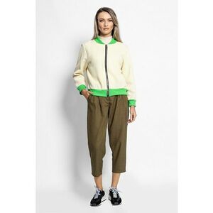 Pantaloni capri cu buzunare oblice - Kaki imagine