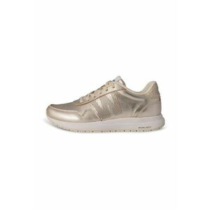 Pantofi sport de piele cu perforatii - Auriu imagine