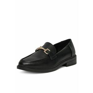 Mocasini dama - piele ecologica - negru - imagine