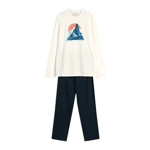 Pijamale confortabile si confortabile pentru barbati - cu un design modern in nuante de bej gri - Luro - Multicolor imagine