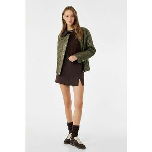 Fusta-pantalon cu slit frontal - Maro inchis imagine