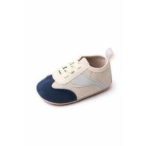 Pantofi Sport Model Sporty - Casual - Textil - Piele Ecologica - Baieti - Siret - Multicolor imagine