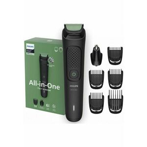 Aparat de tuns barba si parul 7 in 1 Multigroom MG3720/15 - Lame cu ascutire - acumulator - 2 piepteni aspect nebarbierit - 2 piepteni barba - 1 pieptene par - Negru - MG3920/15 imagine