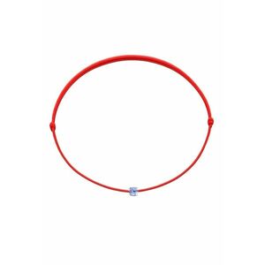 Bratara Martisor cu Cristal Swarovski Mov - snur rosu reglabil imagine