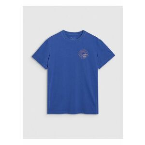 Tricou Barbati Cobalt Regular Fit Bumbac - Imprimeu Subtil - Casual & Sportstyle - SS25 imagine
