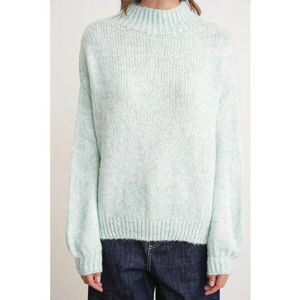 Pulover dama - Verde menta - Tricot - imagine