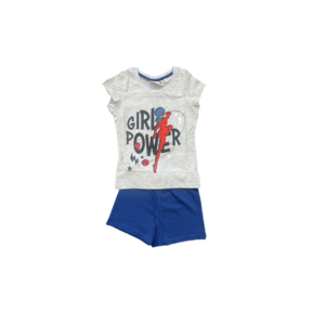 Pijama tricou maneca scurta - pantaloni scurti 17791 - Multicolor imagine