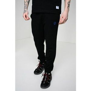 Pantaloni de trening cu snur si buzunare laterale Nompio - Negru/Albastru imagine