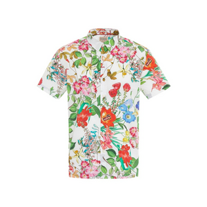 Camasa Barbati - Patern floral - Maneca scurta - Bumbac 1147 imagine