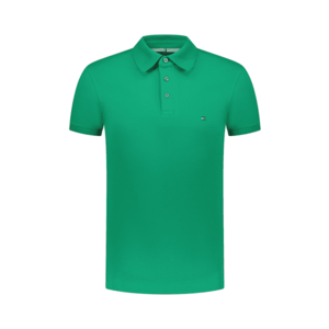 Tricou polo barbati - Verde - Bumbac - Logo Brodat 2367 - Verde imagine