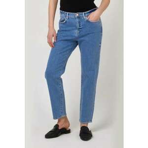 Blugi Dama - Denim - Albastru - Talie Inalta 2387 - Albastru imagine