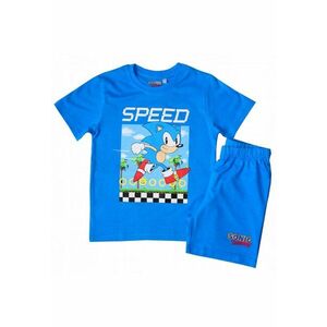 Pijama de vara cu maneca scurta - bumbac - Speed 24272 - Albastru imagine