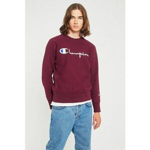 Bluza Barbati - Bumbac - Logo Printat 2187 - Visiniu imagine