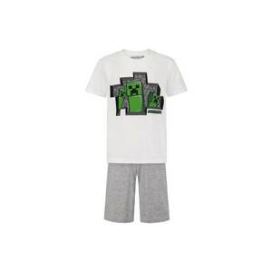 Pijamale copii - Bumbac - Model Minecraft - Gri imagine