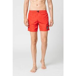 Pantaloni scurti de baie cu buzunare oblice - Rosu inchis imagine