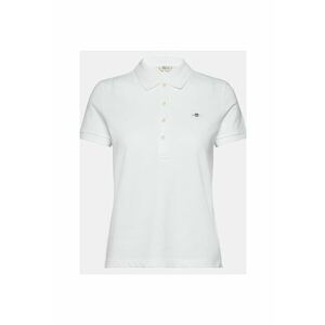Tricou polo dama - Alb - Bumbac - Logo Brodat 2285 - Alb imagine